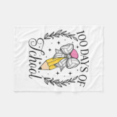 Couverture Polaire 100 Jours De Volleybyll Coquette Crayon (Devant (Horizontal))