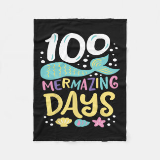 Couverture Polaire 100 Jours D'école 100 Jours Mermazing D'école Me