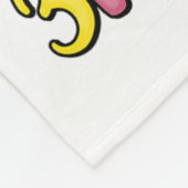 Couverture Polaire 100 Jours D'École 3E Année Afro Girl Messy Bun H (Coin)