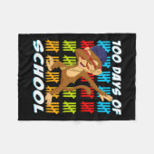 Couverture Polaire 100 Jours D'École Dabbing Monkey Amoureux des anim (Devant (Horizontal))