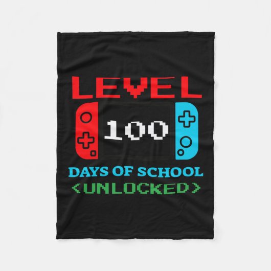 Couverture Polaire 100 Jours D'École Déverrouillés 3 (Devant)
