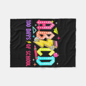 Couverture Polaire 100 Jours D'École Enseignants Abcd Étudiants Garço (Devant (Horizontal))