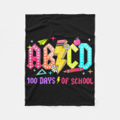 Couverture Polaire 100 Jours D'École Enseignants Abcd Étudiants Garço (Devant)