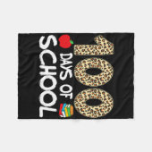 Couverture Polaire 100 Jours D'école Professeur Léopard 100ème Jour D (Devant (Horizontal))