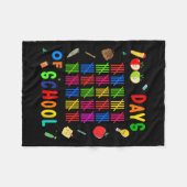 Couverture Polaire 100 Jours D'Enseignant De L'École Premier 100 Jour (Devant (Horizontal))