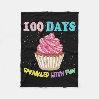 Couverture Polaire 100 Jours Fun Pink Cupcake 100E Jour De S