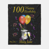 Couverture Polaire 100e anniversaire Célébration Black Gold (Devant)