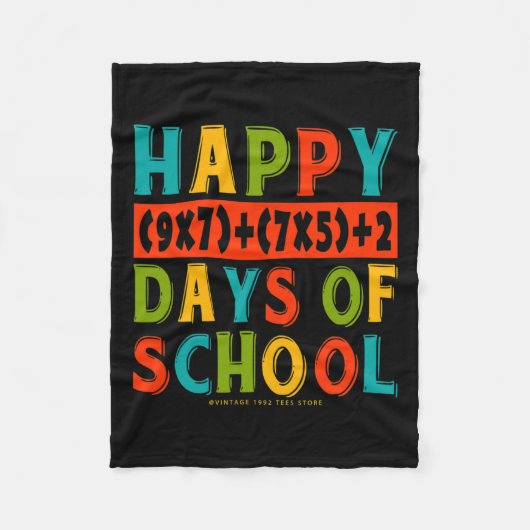 Couverture Polaire 100e Jour De Chemises D'École Enseignant Enfants R (Devant)