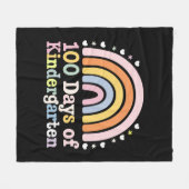 Couverture Polaire 100e Jour de la maternelle Enseignant Enfants 100  (Devant (Horizontal))