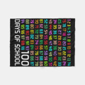 Couverture Polaire 100e Jour De L'École Enseignant Enfants 100 Jours (Devant (Horizontal))