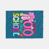 Couverture Polaire 100th day of school coquette bow girls teachers (Devant (Horizontal))