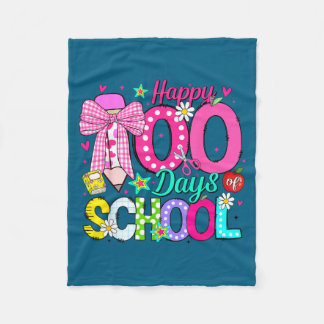 Couverture Polaire 100th day of school coquette bow girls teachers