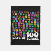 Couverture Polaire 100th Day Of School Teacher Kids 100 Days Math Num (Devant)