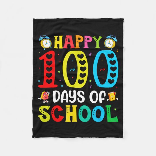 Couverture Polaire 100th Day Of School Teachers Students 100 Days Of (Devant)