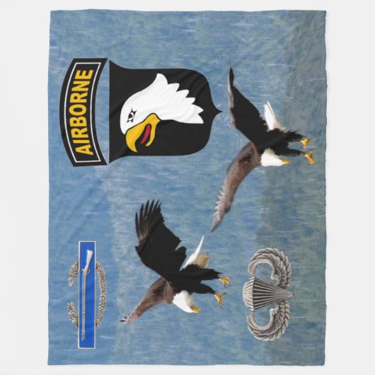 Couverture Polaire 101st DIVISION AÉROPORTÉE (Devant)