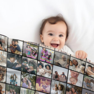 Couverture Polaire 108 Photo Collage unique Personnalisé do-it-yourse