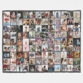Couverture Polaire 108 Photo Collage unique Personnalisé do-it-yourse (Devant (Horizontal))