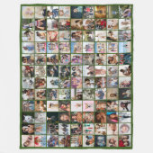 Couverture Polaire 108 Photo Collage unique Personnalisé do-it-yourse (Devant)