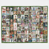 Couverture Polaire 108 Photo Collage unique Personnalisé do-it-yourse (Devant (Horizontal))