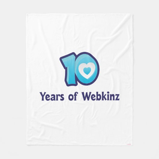 Couverture Polaire 10 ans de logo de Webkinz (Devant)