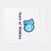 Couverture Polaire 10 ans de logo de Webkinz (Devant (Horizontal))