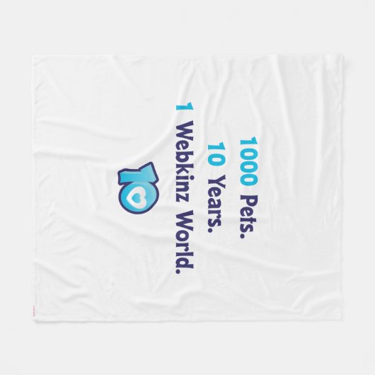 Couverture Polaire 10 ans de stat de Webkinz (Devant (Horizontal))