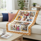 Couverture Polaire 10 Photo Elégant Moderne Brown Plaid Nom élégant