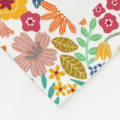 Couverture Polaire 10 Photo Moderne tendance Floral Nom élégant (Coin)