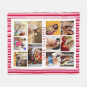 Couverture Polaire 10 Photo Moderne Tendance Pink Stripes Stylish Nom (Devant (Horizontal))