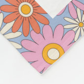 Couverture Polaire 10 Photo Moderne Trendy Hippie Floral Nom élégant (Coin)