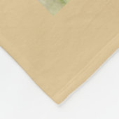 Couverture Polaire 10 Photo Simple Moderne Minimal Brown Nom élégant (Coin)