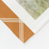 Couverture Polaire 10 Photo Simple Moderne Minimal Plaqué Nom Chic (Coin)