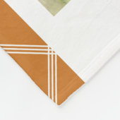 Couverture Polaire 10 Photo Simple Moderne Minimal Plaqué Nom Chic (Coin)