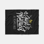 Couverture Polaire  | 10e anniversaire du Mariage (Devant (Horizontal))