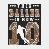 Couverture Polaire 10e anniversaire Football garçon 10 ans Football P (Devant)