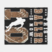 Couverture Polaire 10e anniversaire Football garçon 10 ans Football P (Devant (Horizontal))