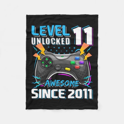 Couverture Polaire 11 Déverrouillé Awesome 2011 jeu vidéo 11e anniver (Devant)