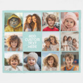 Couverture Polaire 11 Photo Grid nom de boîte industrielle - aqua (Devant (Horizontal))