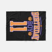 Couverture Polaire 11e anniversaire garçon Bysketbyll Lover 11 ans Bd (Devant (Horizontal))