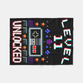 Couverture Polaire 11e anniversaire garçon niveau 11 déverrouillé jeu (Devant (Horizontal))