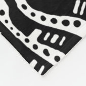 Couverture Polaire 120115 - Noir sur blanc (Coin)