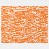 Couverture Polaire 120115 - Orange en blanc (Devant (Horizontal))