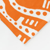 Couverture Polaire 120115 - Orange en blanc (Coin)