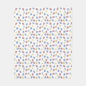 Couverture Polaire 123 Rouge jaune bleu (Devant)