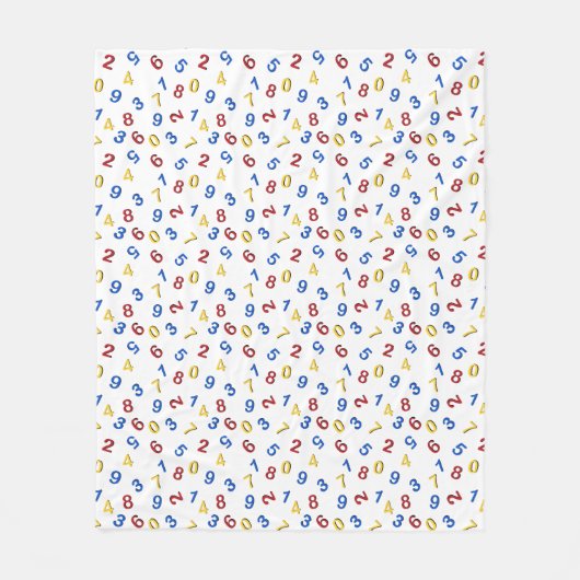 Couverture Polaire 123 Rouge jaune bleu (Devant)