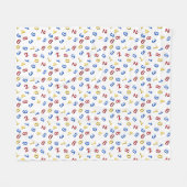 Couverture Polaire 123 Rouge jaune bleu (Devant (Horizontal))