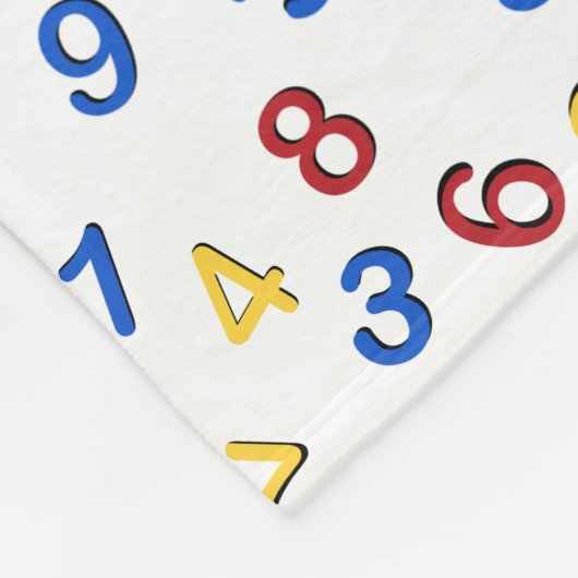 Couverture Polaire 123 Rouge jaune bleu (Coin)