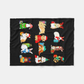 Couverture Polaire 12 Bunny Of Christmas Bunny Rabbit Christmas Xmas  (Devant (Horizontal))