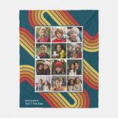 Couverture Polaire 12 Collage photo avec les années 70 rétro (Devant)