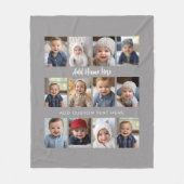 Couverture Polaire 12 Collage photo - gris clair (Devant)